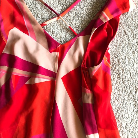 COPY - JOSEPH RIBKOFF ABSTRACT  DRESS SIZE 8 - Picture 4 of 8